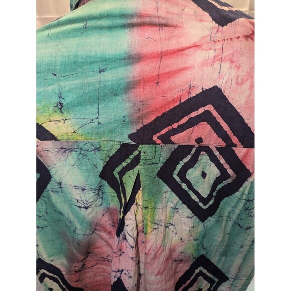 Colours By Alexander Julian Men's Large Shirt 1980s 1990s Vintage Y2K Geometric - Picture 9 of 15